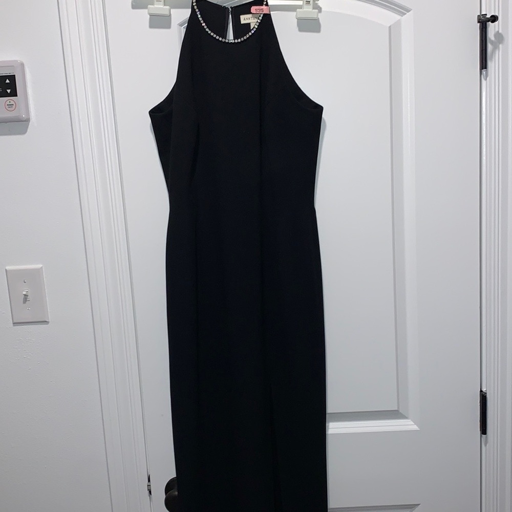 Black High Neck Dress